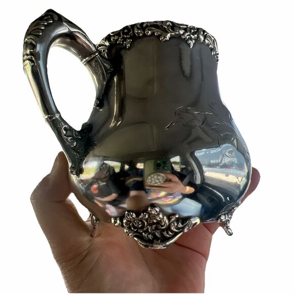 Silverplate Sugar‎ Bowl antique Mermod Jaccard Quadruple  C. 1880s Victorian - Picture 4 of 5